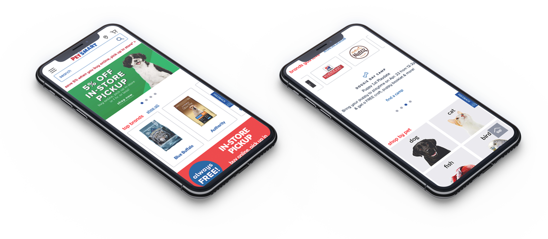 Client - Petsmart - Feature Phone (1125x520), Png Download