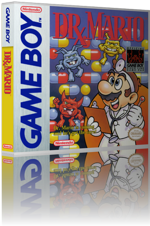 Mario Nintendo Ds Style Replacement Retro Gaming Case - Dr. Mario, 1990 [nintendo Game Boy] (600x600), Png Download