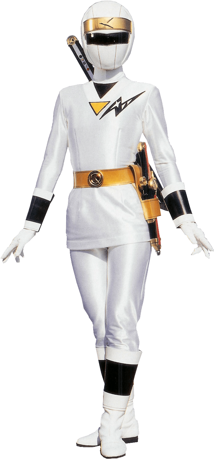 Mighty Morphin Alien Rangers White Ranger (716x1496), Png Download