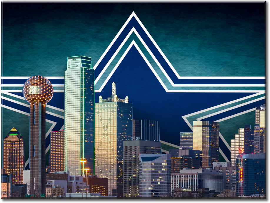 Dallas Skyline Skyline Wall Art - Metal Art Studio L0265 Dallas City Skyline Wall Art (1000x750), Png Download