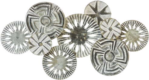 Black/white Circle Tribal Wall Art 90cm - Art (500x500), Png Download