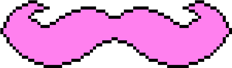Warfstache - Pixel Art Circle (810x320), Png Download