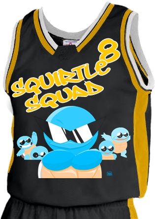 Super Squirtle Squad 8 8 Valencia - St Peter Basketball Jersey (400x450), Png Download