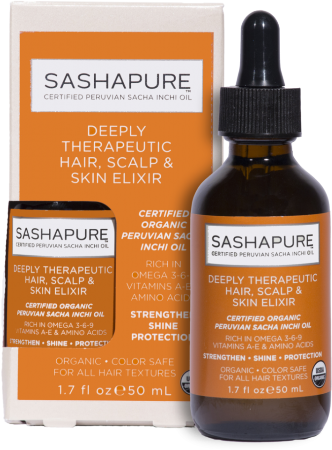 Deeply Therapeutic Hair ,scalp & Skin Elixir - Sashapure Deeply Therapeutic Hair Scalp & Skin (718x960), Png Download