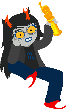 Gngycq3 ] - Vriska Sitting (640x480), Png Download