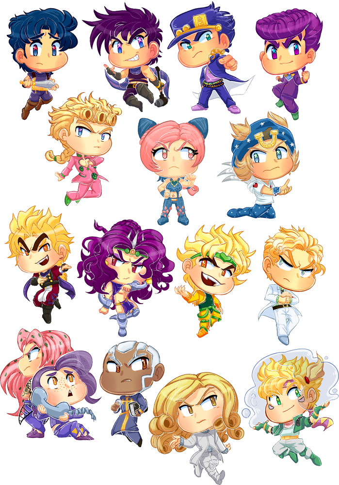 Jojo Chibis Set - Jojo Chibis (699x1000), Png Download