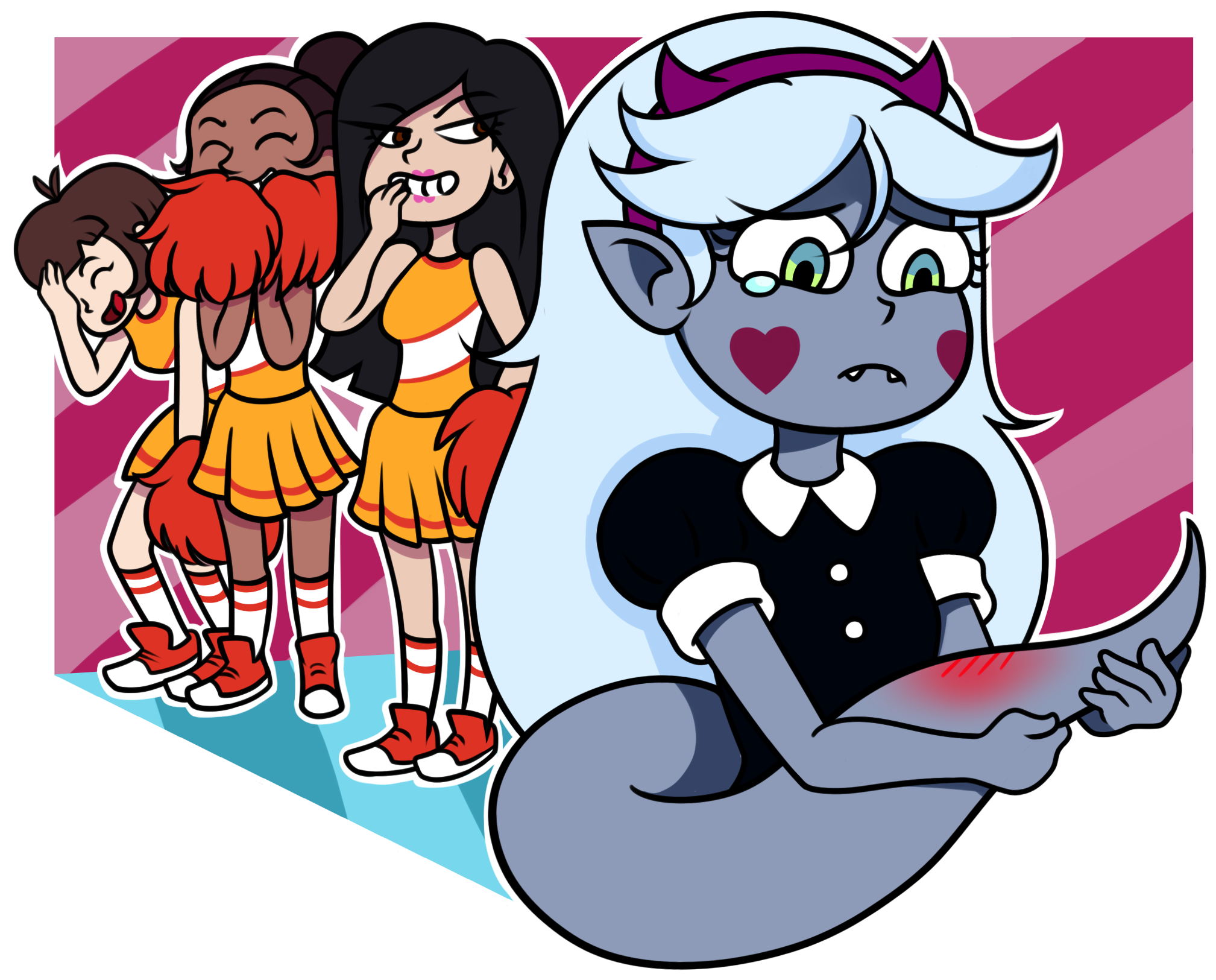 Cartoon Mammal Vertebrate Fictional Character Art Illustration - Star Vs The Forces Of Evil Monster Star (2135x1957), Png Download