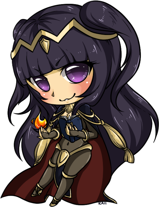 Photo - Fire Emblem Tharja Chibi (530x674), Png Download