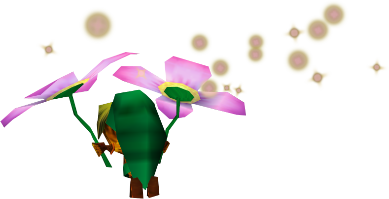Skull Kid - Flor Deku Link (789x405), Png Download