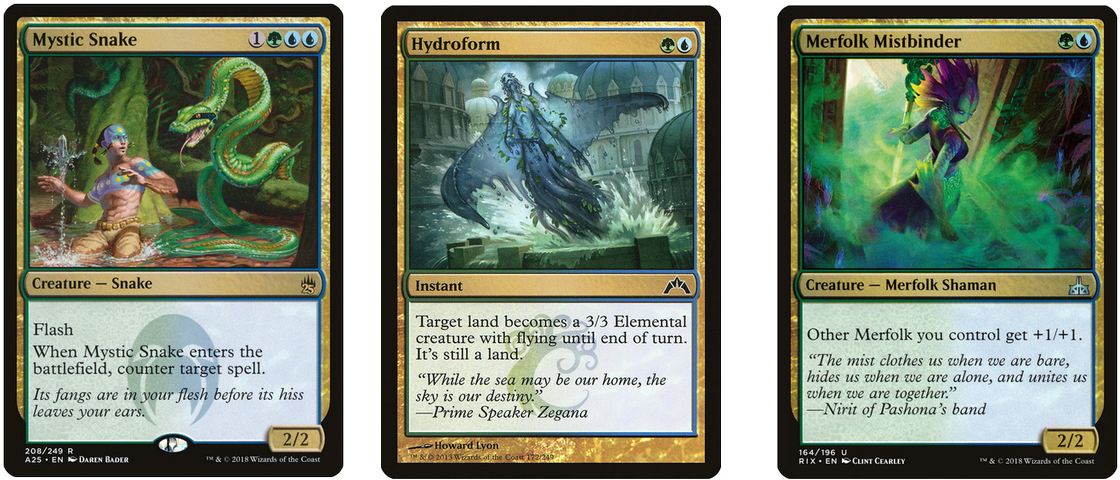 Once Upon A Time, We Played Mystic Snakes And Hydroform - Hydroform - Gatecrash - Magic: The Gathering (1199x546), Png Download