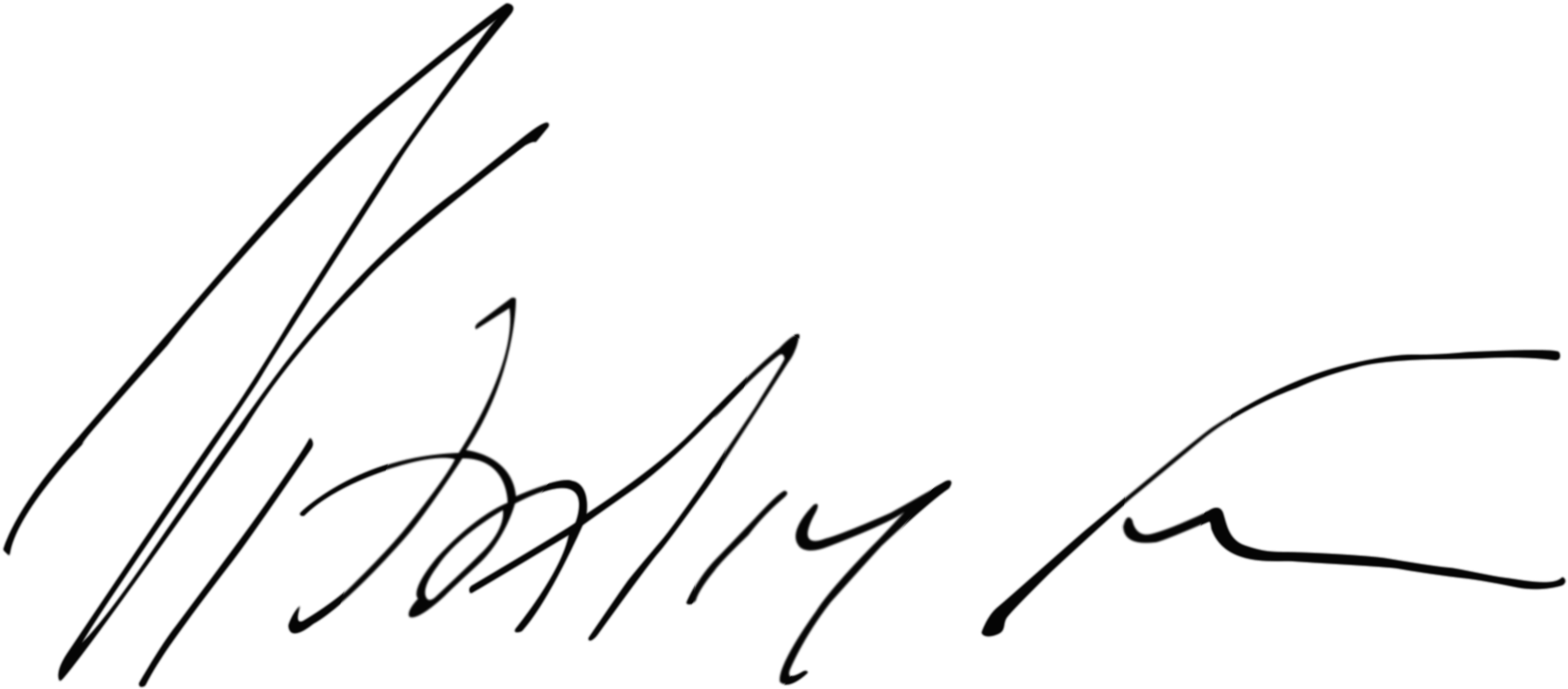 Katsenelson Signature - Calligraphy (2016x976), Png Download