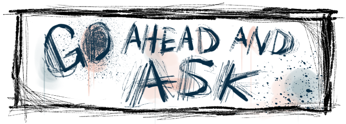 Go Ahead And Ask, Ask Rattmanns Companion Cube - Sketch (700x250), Png Download