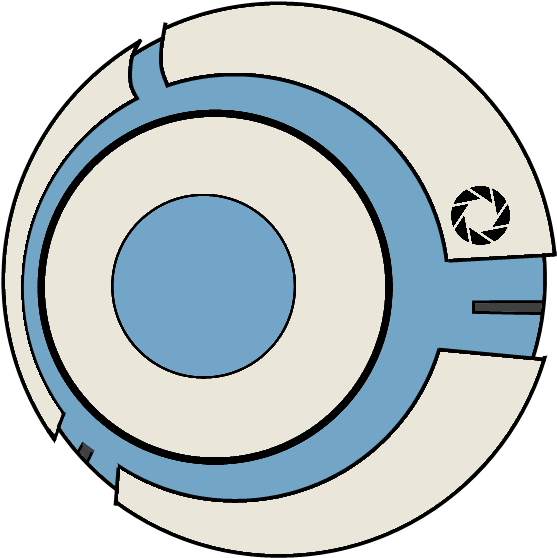 Companion Cube - Portal 2 Safety Cube (609x600), Png Download