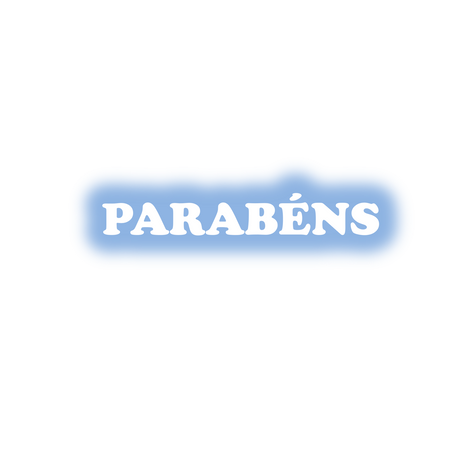 Faixa Parabéns Eva Azul Claro C/ Branco - Blue (450x450), Png Download