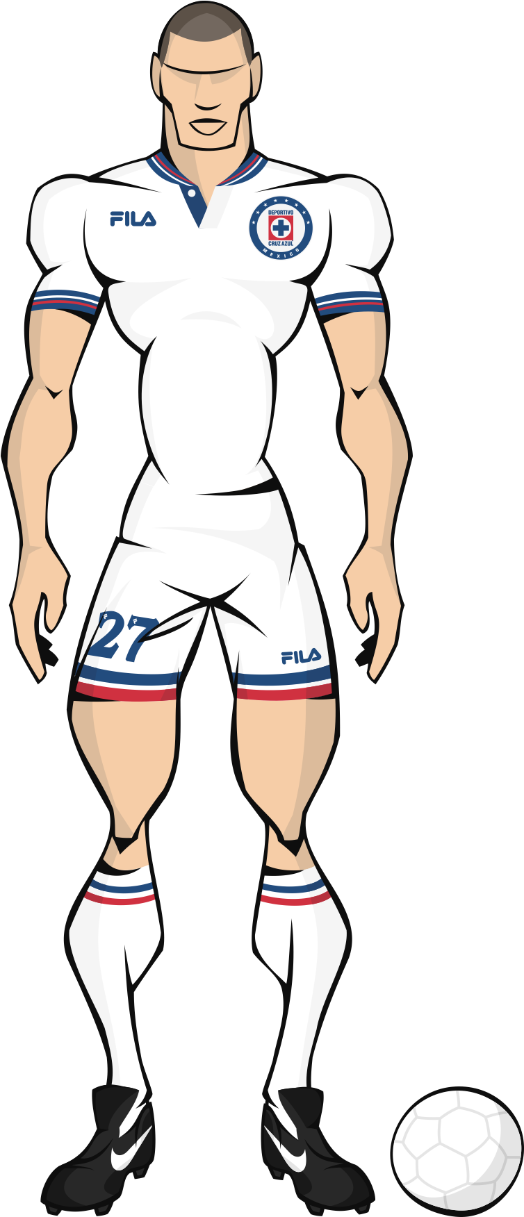 1979away Kit - Cruz Azul (920x1970), Png Download