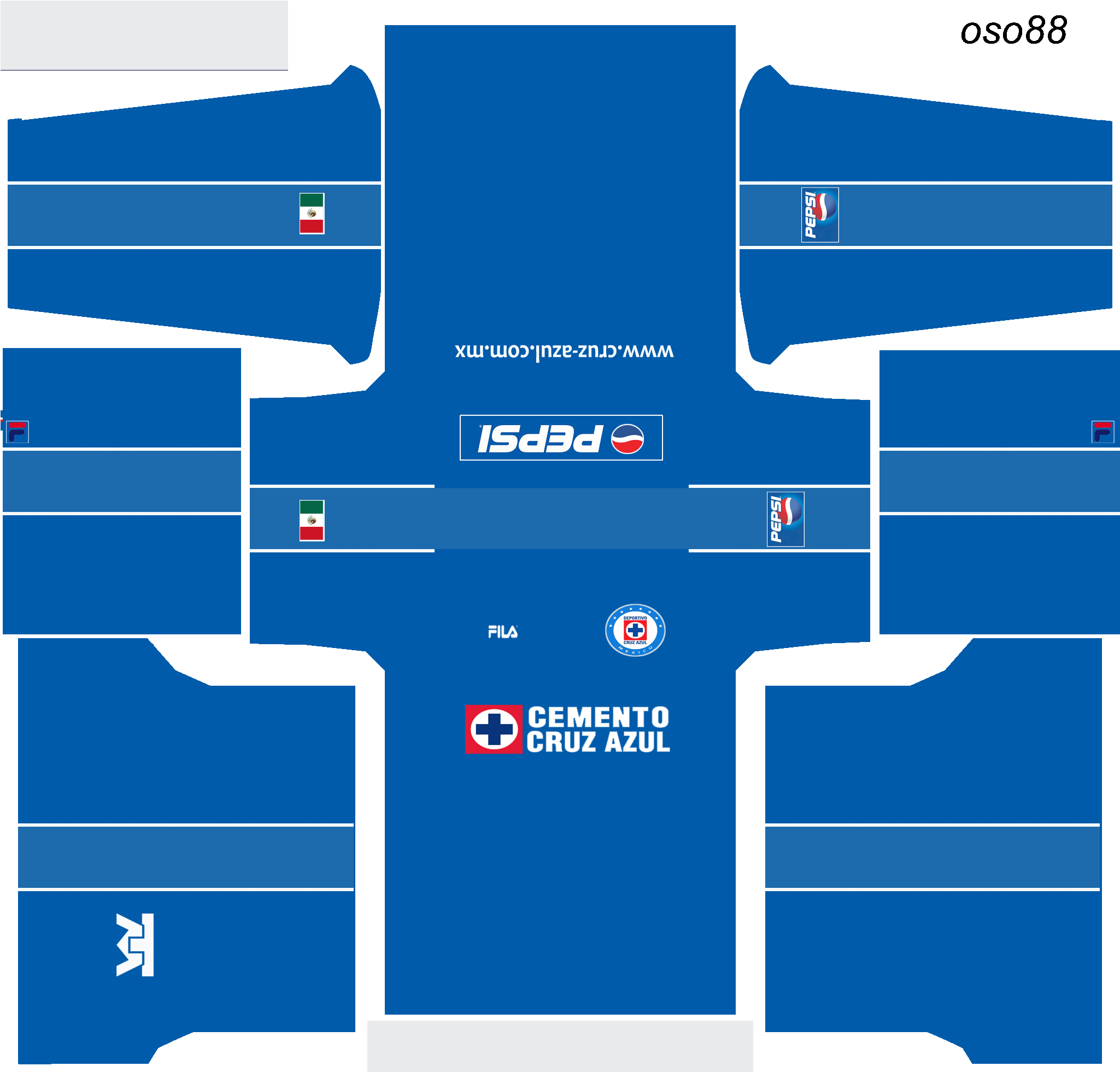 Cruz Azul Lib Cabanaxbox Konami Ps4 (2015) Pesuniverse - Pes 2017 Kits (2048x2048), Png Download