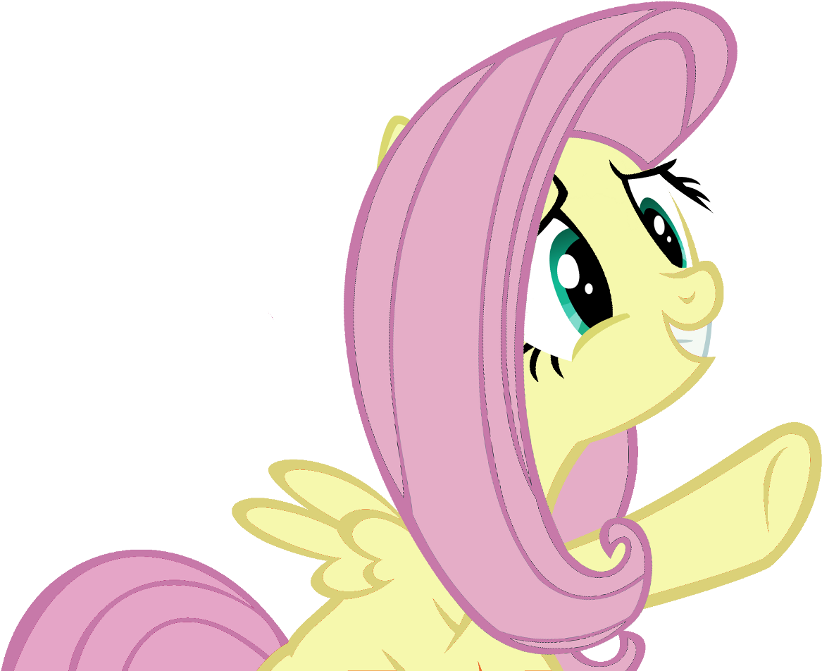 **magnate Rolled A Random Image Posted In Comment - Fluttershy Pointing (1208x1035), Png Download