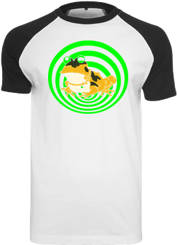Hypnotoad Raglan Tee White - Flaming Star Punkrock Society Men-shirt (350x350), Png Download