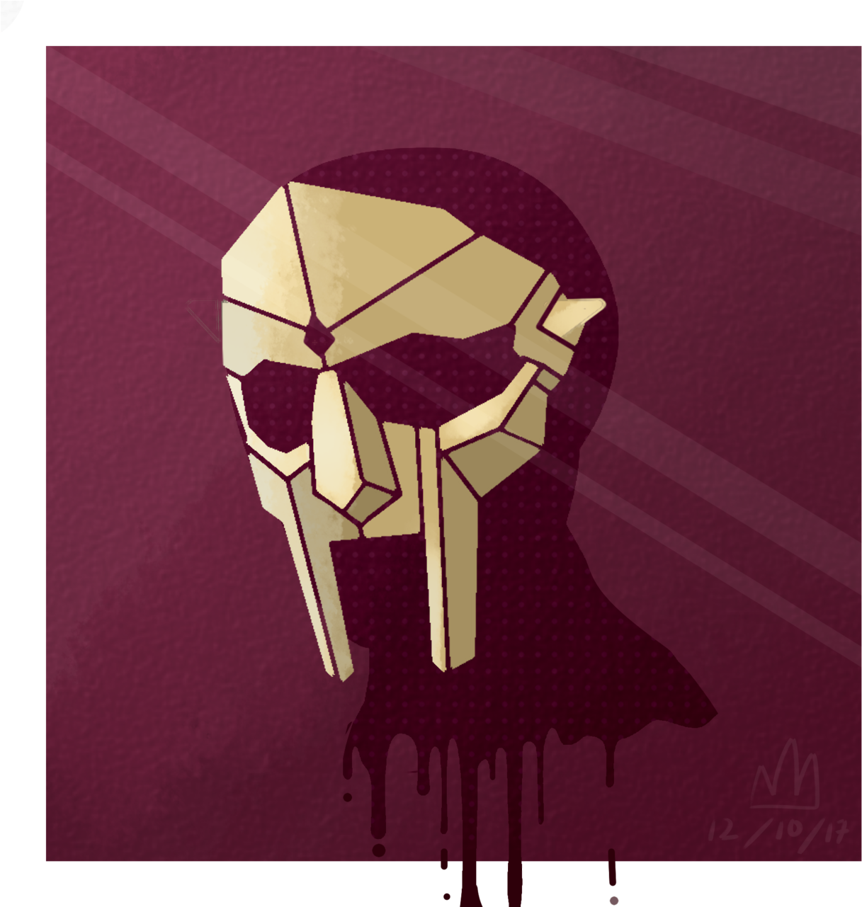 Mf Doom Doom Mf Metalface Cover Art Digital Art Digital (1280x1280), Png Download