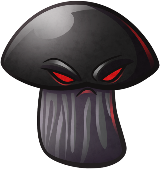 Kuroiro Is Living The Dream, I Mean Who Wouldnt Want - Plants Vs Zombies Doom Shroom (540x557), Png Download