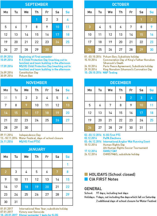 Cambodian Calendar 2016 Holiday (601x820), Png Download