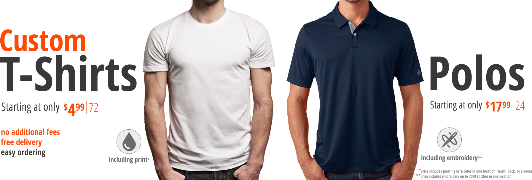 Icon Creativ Custom T Shirts Apparel Promotional Products - Custom T Shirts Promotion (1912x606), Png Download