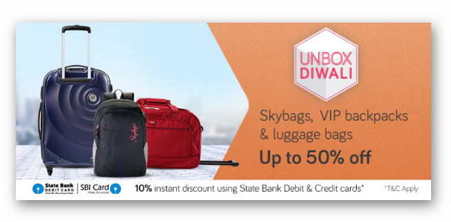 Upto 50% Off - Backpack (668x323), Png Download