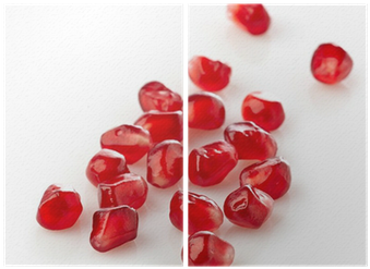 Pomegranate Seeds On A White Background Diptych • Pixers® - Pomegranate (400x400), Png Download