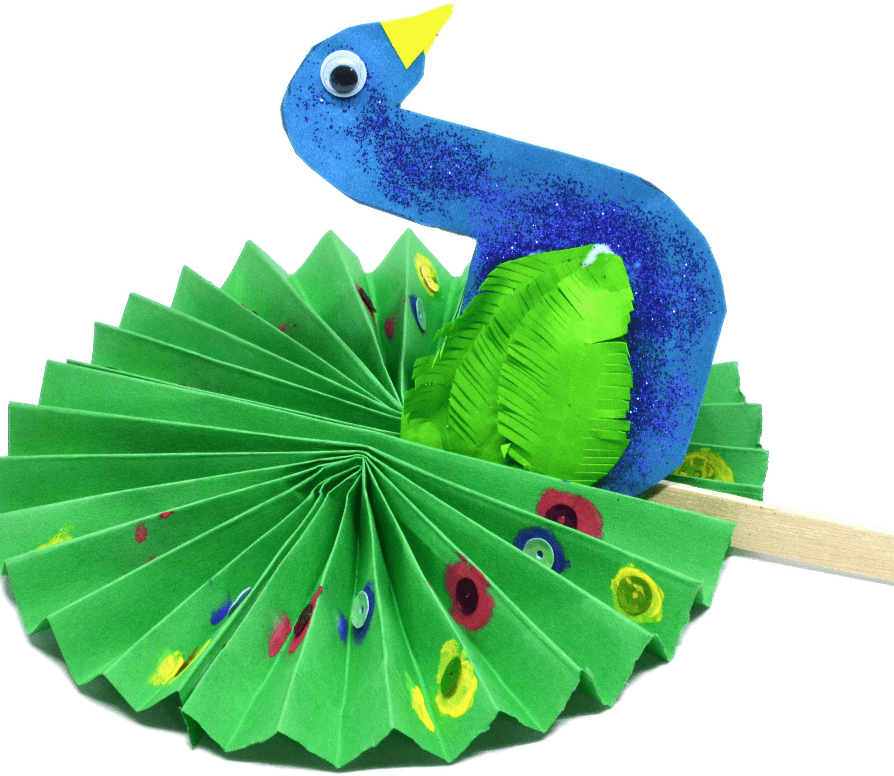 Paper Peacock (3000x3000), Png Download