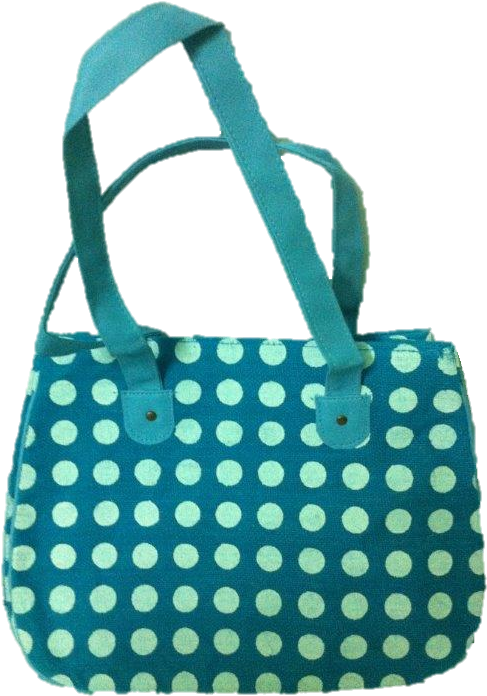 Hand Bag Polka Dots - Iphone 5c Pink With Black Case (573x768), Png Download