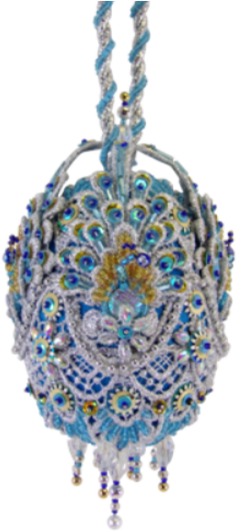 Peacocks In The Snow - Locket (360x600), Png Download