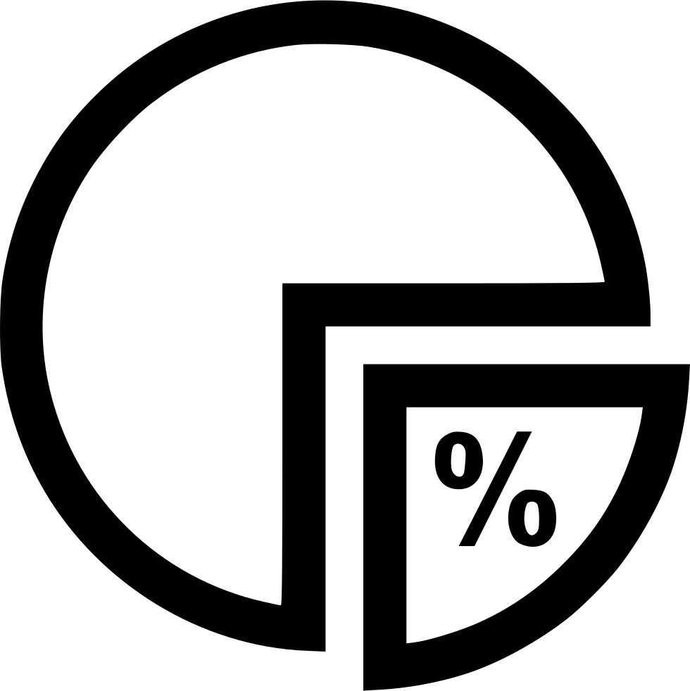 Pie Chart Percentage Circle Comments - Pie Chart Percent Icon (980x982), Png Download