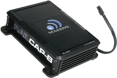 Massive Audio Railcap B - 4 Farad Capacitor (500x500), Png Download