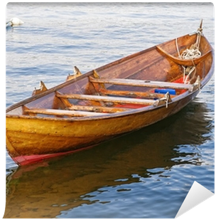 The Wooden Rowing And Sailing Boat Wall Mural • Pixers® - Sailboat (400x400), Png Download