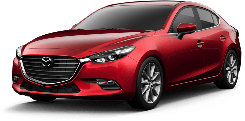 Touring - Red Mazda 3 Sedan 2018 (1000x525), Png Download