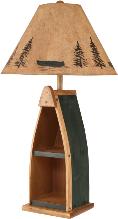 Stain/green Wooden Boat Table Lamp - Coast Lamp Mfg Wooden Boat Table Lamp | Table Lamps (800x800), Png Download