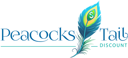 Peacock's Tail Discount (588x206), Png Download