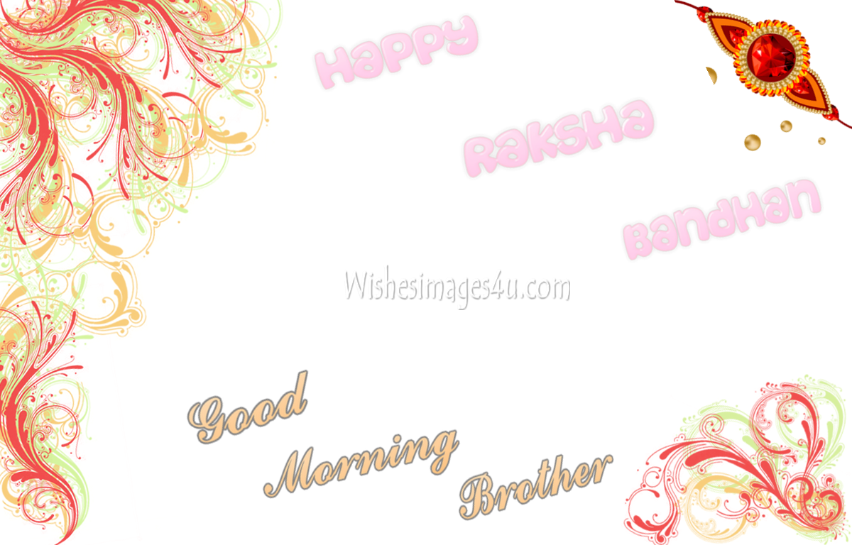 Raksha Bandhan Good Morning Photo Greetings - Invitation Background Png (1200x768), Png Download