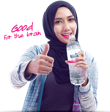 Girl Drink Silica-png - Water (376x395), Png Download