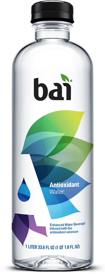 Antioxidant Water Antioxidant Water Antioxidant Water - Bai Water Bottle (400x1120), Png Download