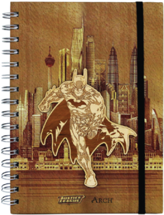 Notebook Handicrafts Wood Veneer Gift Souvenir Justice - Batman (350x350), Png Download