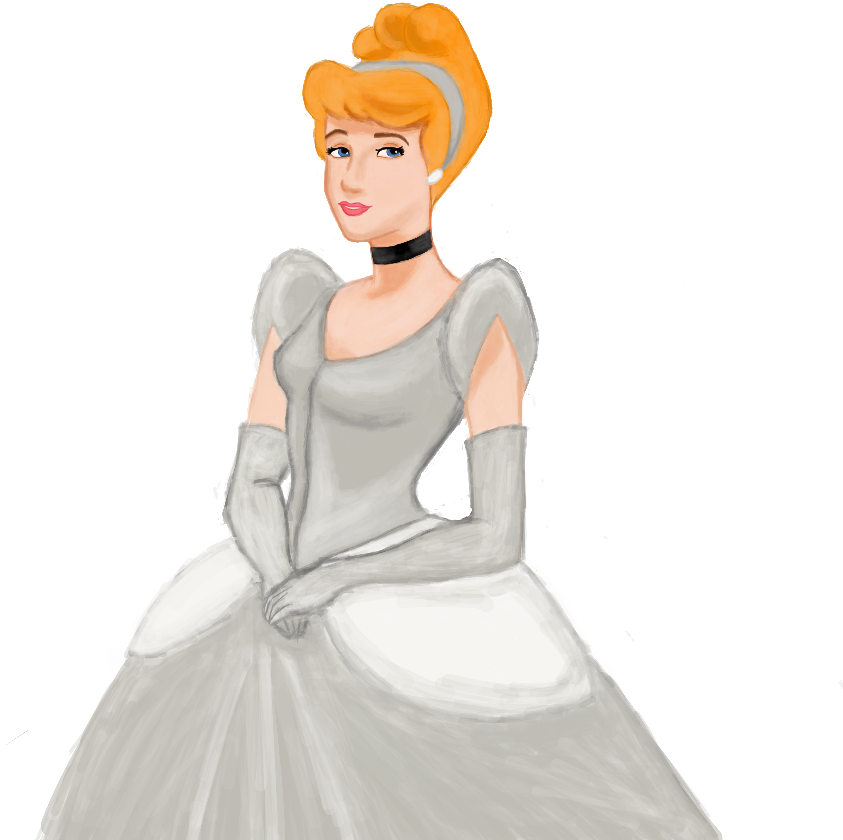 Disney Princess Images Sinderella Hd Wallpaper And - Drawing (3000x3000), Png Download