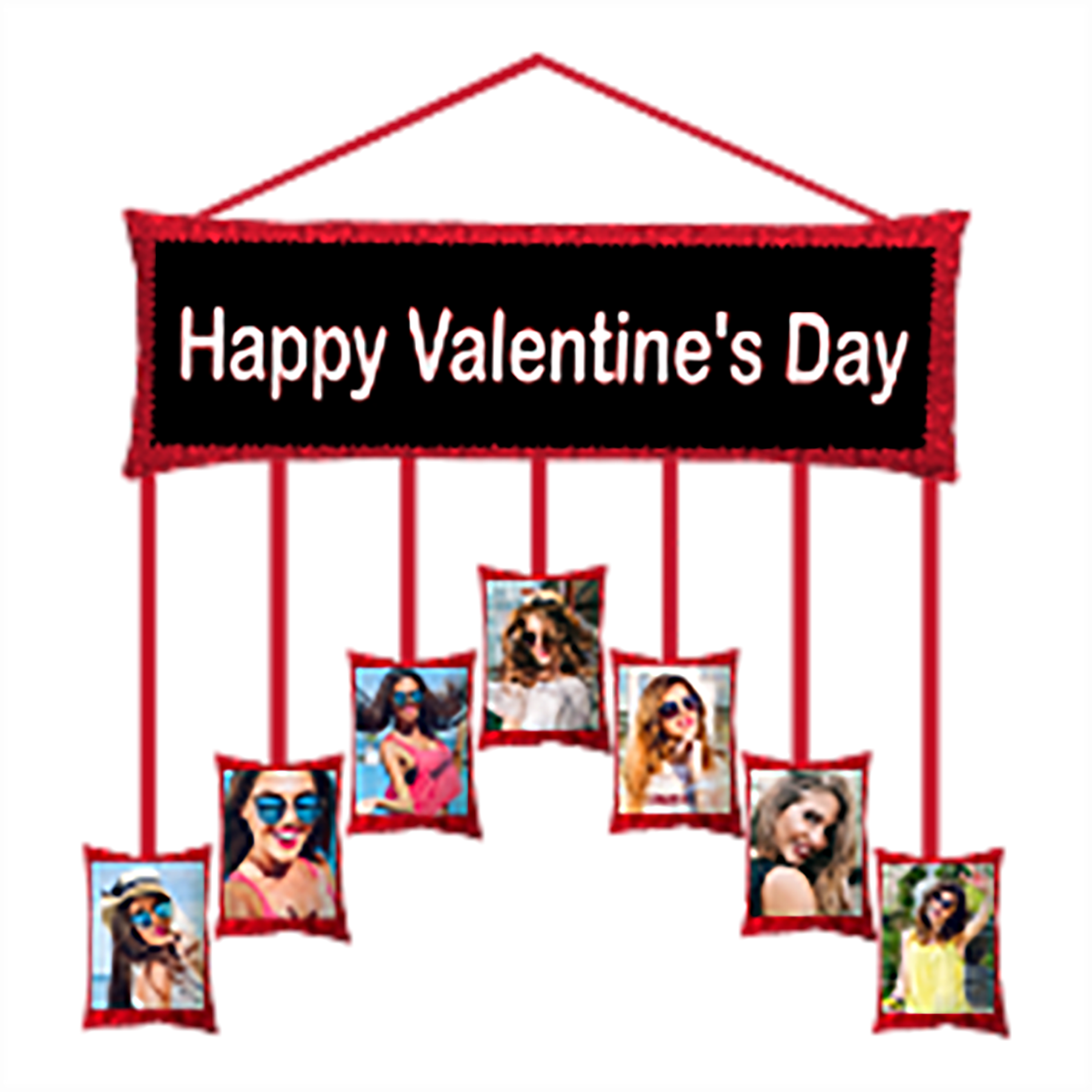 Gift For Her - Fabric Collage Wall Clinger (2083x2083), Png Download