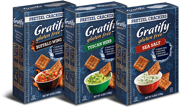 Is It A Pretzel Or A Cracker It's Both - Gratify Gluten Free Pretzel Crackers, Buffalo Wing (675x400), Png Download