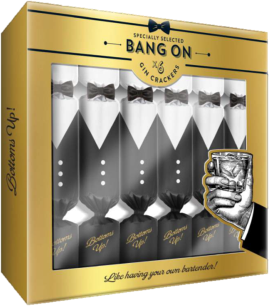 Aldi Gin Crackers - Christmas Day (1091x1089), Png Download