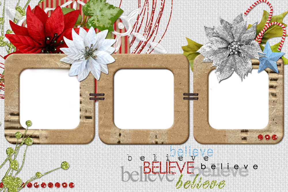 Download Christmas Collage Frame กรอบ รูป ใส่ รูป ได้ Full Size PNG