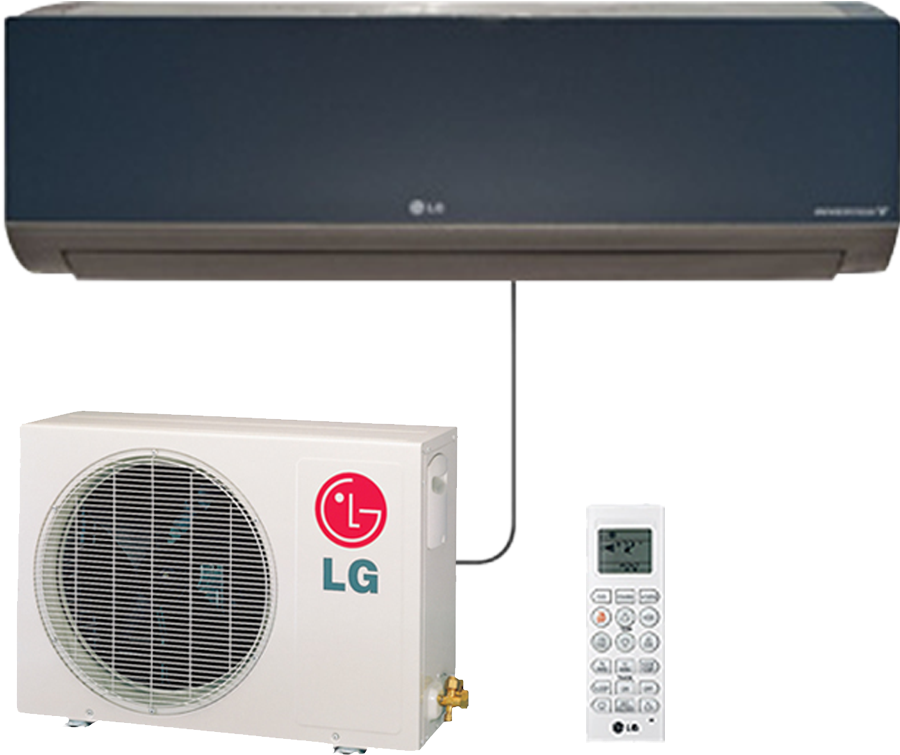 Art Cool Mirror Series Heat Pumps By Lg - Lg La090hvp 9,000 Btu 16 Seer Ductless Mini Split Heat (1044x1026), Png Download