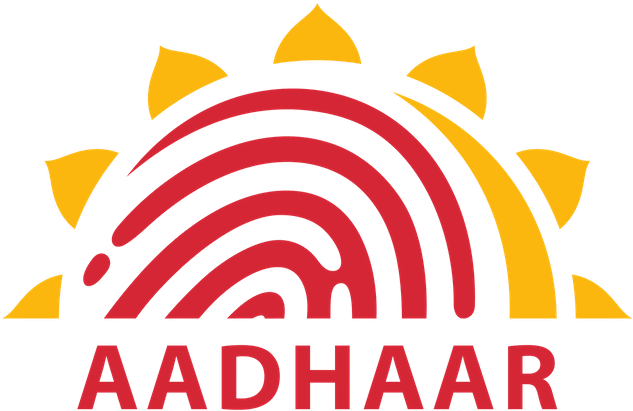 Aadhaar Unique Identification Authority India Biometric - Aadhar Card Logo Png (640x412), Png Download