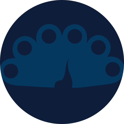 Mfc Peacock Logo - Circle (500x500), Png Download