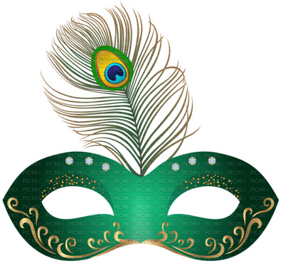 Kaz Creations Peacock Feather Mask Colours - Clipart Of Carnival Masks (400x375), Png Download